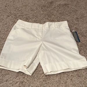 Woman’s white shorts